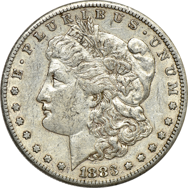 Twenty 1883-S, VF/XF