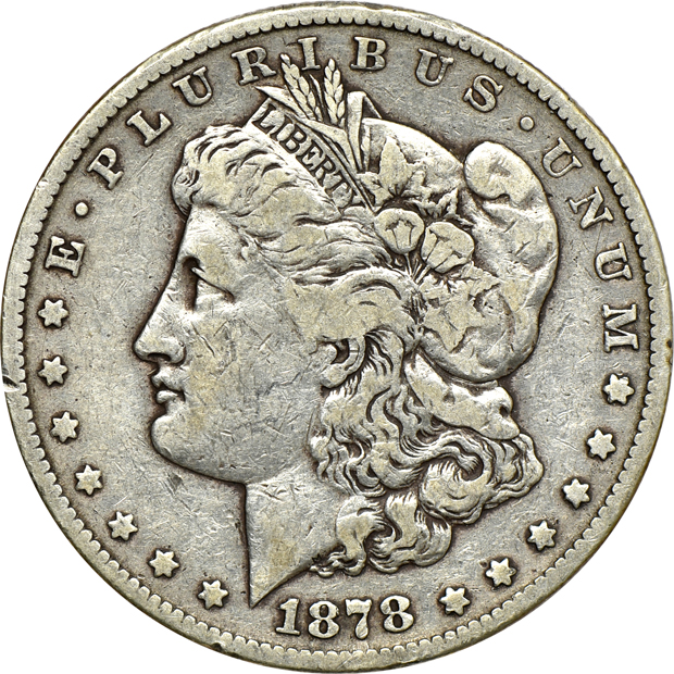 Fourteen CC Morgan silver dollars, as described