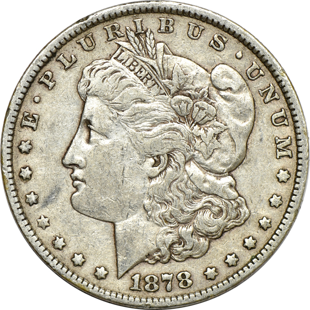 Fourteen CC Morgan silver dollars, as described