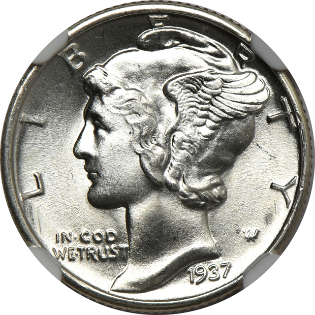 Three 1937 NGC MS-67 FB CAC