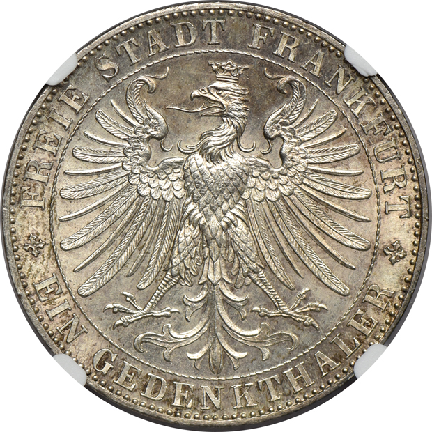 Multiple - 1860 Firenze Italy Lira XF-40, 1863 Germany Taler MS-65, and a 1955 Canada silver dollar Arnprior MS-62, all NGC