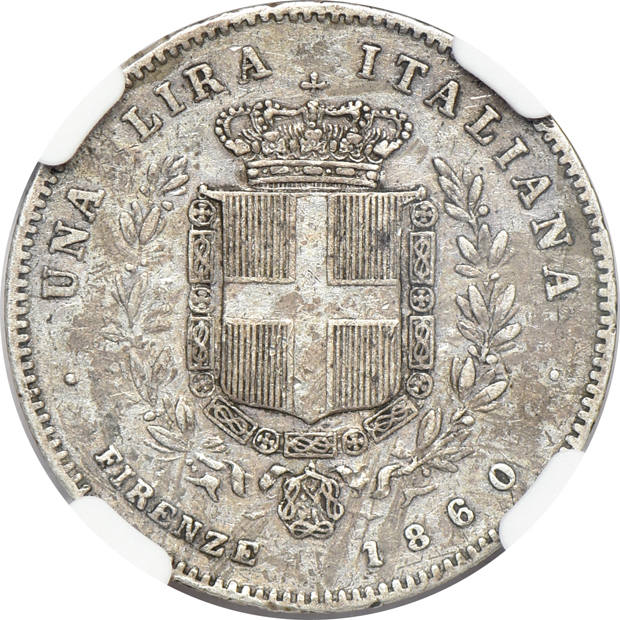 Multiple - 1860 Firenze Italy Lira XF-40, 1863 Germany Taler MS-65, and a 1955 Canada silver dollar Arnprior MS-62, all NGC