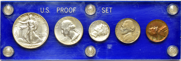 1941 Proof Set in a Capital Plastics holder