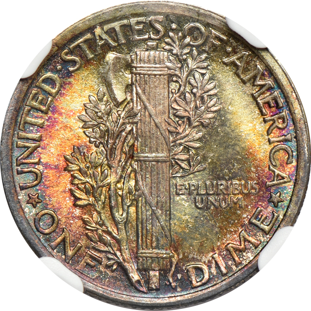 1916 Mercury NGC MS-67 Star FB