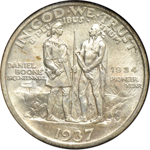 1920 Pilgrim PCGS MS-66, 1936 Albany PCGS MS-65, and a 1937-D Boone NGC MS-65