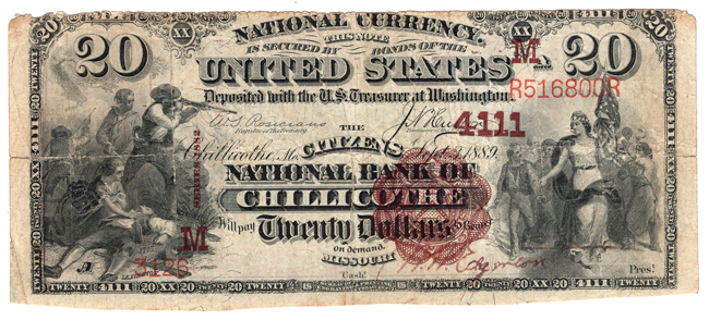 1902 $10 Blue Seal - Pierce City, MO Charter #4225 - VF