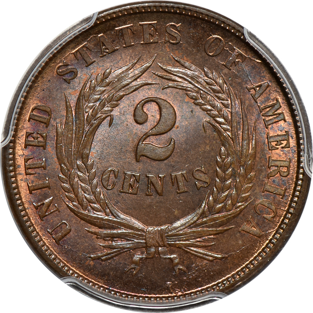 1864 Large Motto PCGS MS-66BN
