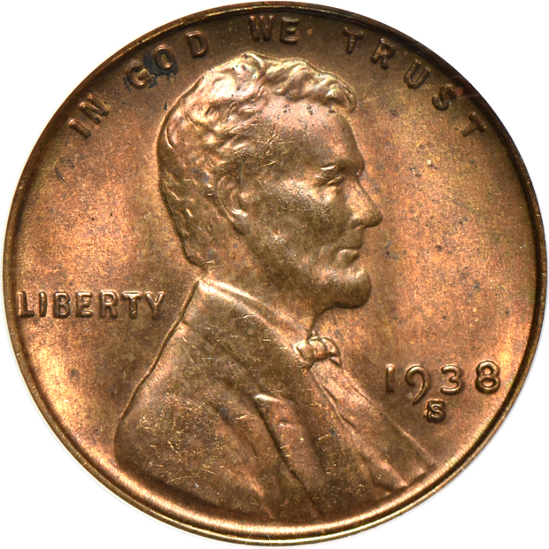 Twelve Lincoln cents certified by ANACS