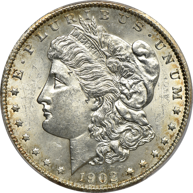 1900-S MS-63 and a 1902-S MS-62, both PCGS