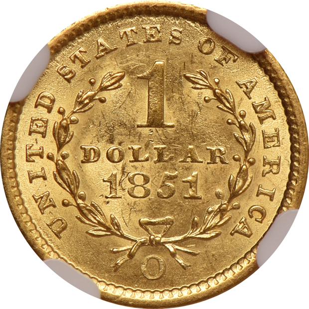 1851-O NGC MS-62