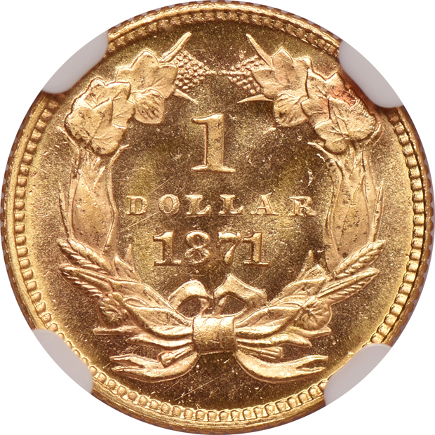 1871 NGC MS-66 Star CAC