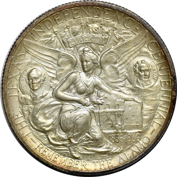 Seven Silver Commemorative half-dollars