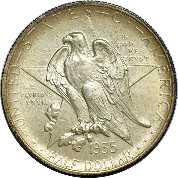 Seven Silver Commemorative half-dollars
