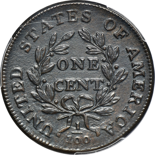1798 2nd Hair Style PCGS AU details/environmental damage
