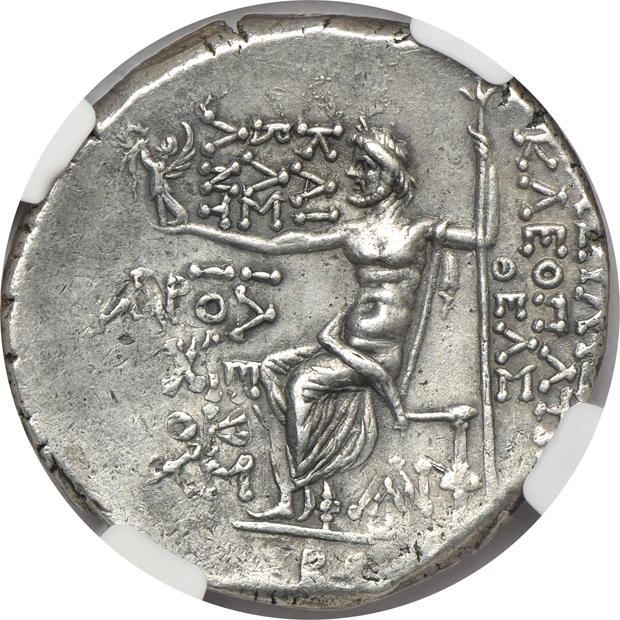 Ancient Greece - Seleucid Kingdom - 125-121 BC Tetradrachm Cleopatra Thea - NGC AU