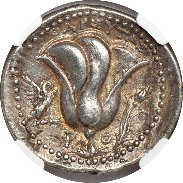 Ancient Greece - Caria, Isle of Rhodes - 4Th Century BC Tetradrachm - NGC XF