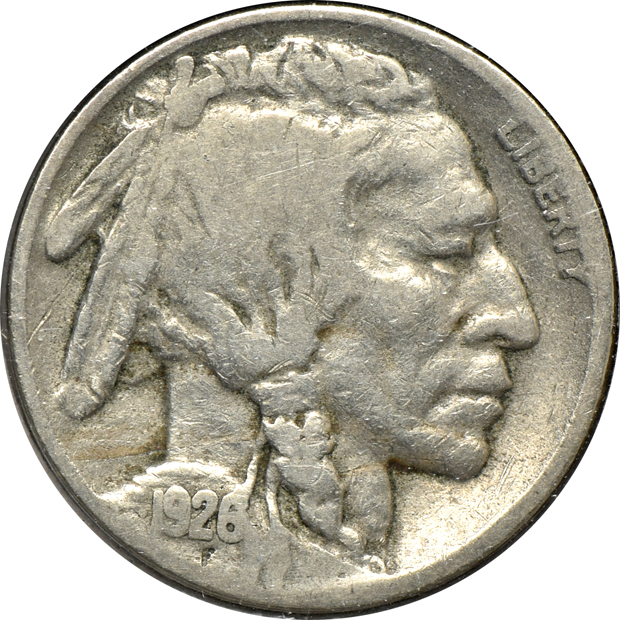 Twenty collector date/grade Buffalo nickels.