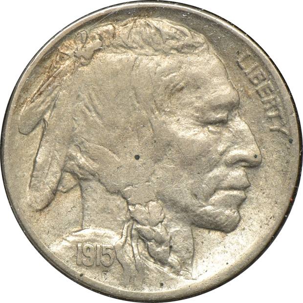Twenty collector date/grade Buffalo nickels.
