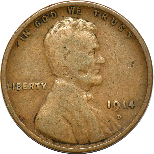 Nine Lincoln cents