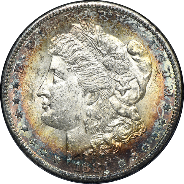 Two Redfield dollars.  1879-S and 1881-S