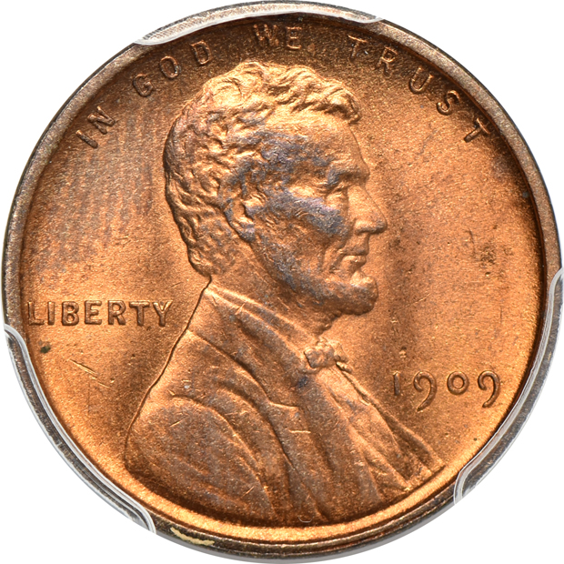 Six certified small cents and two certified Jefferson nickels