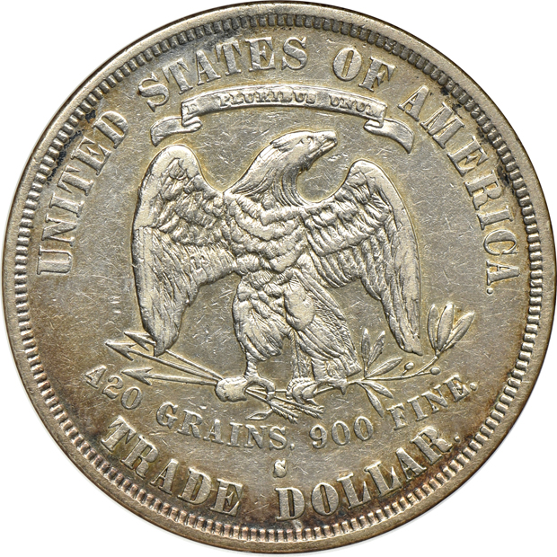 1859-O PCGS XF-45, 1871 PXGS XF-40, plus an 1878-S Trade dollar ANACS XF-45