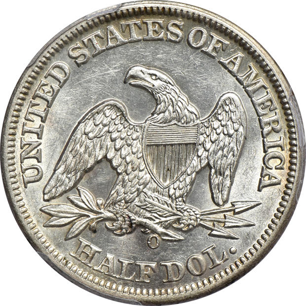 1839 Drapery, and an 1849-O, both PCGS AU-55