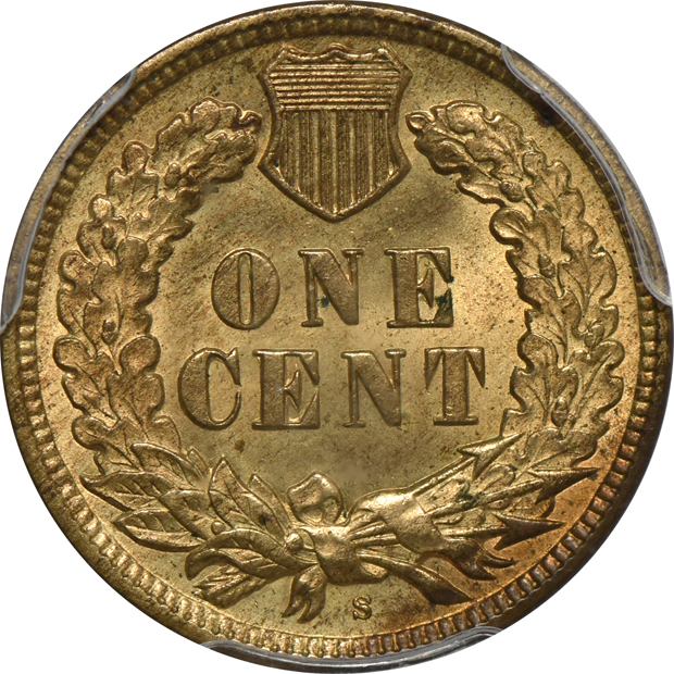 1908-S PCGS MS-64RB