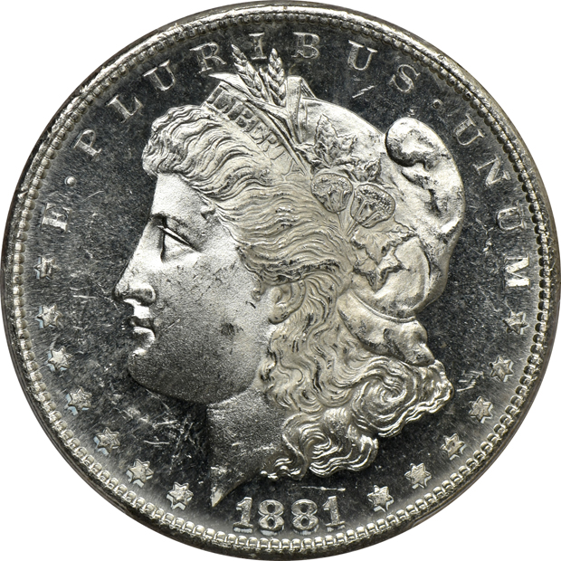 Six 1881-S PCGS MS-64PL