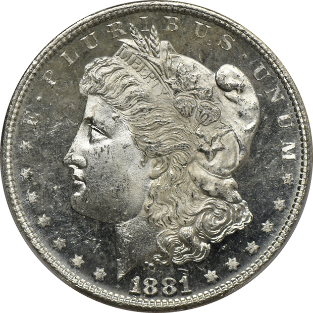 Six 1881-S PCGS MS-64PL