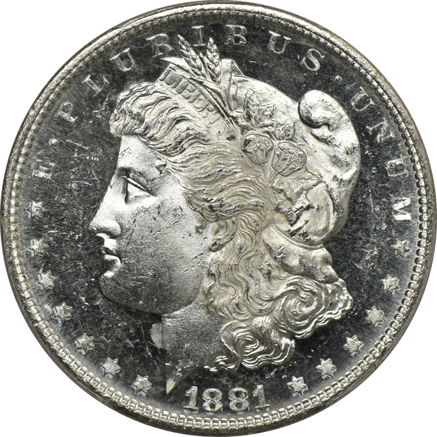 Six 1881-S PCGS MS-64PL