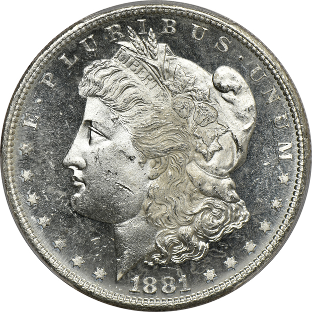 Six 1881-S PCGS MS-64PL