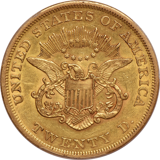 1861 PCGS AU-50
