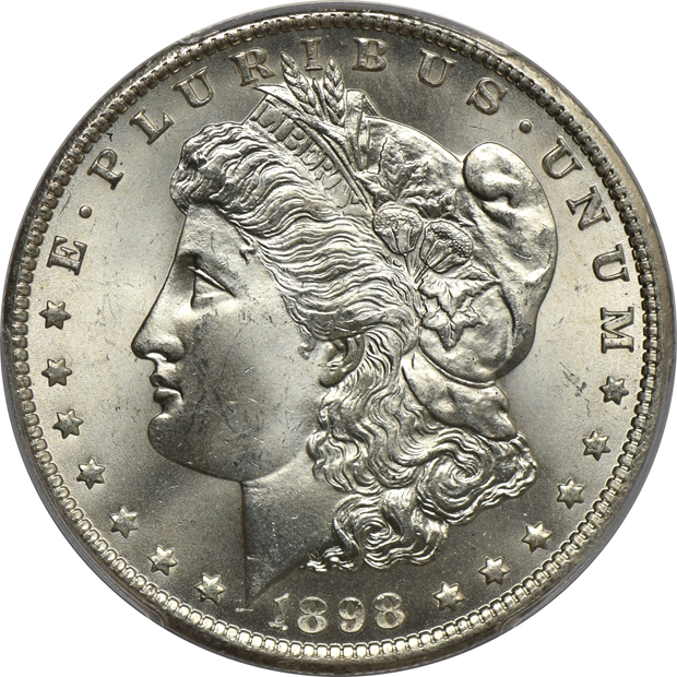 1883-O MS-66, 1888 MS-66, and an 1898-O MS-66+, all PCGS