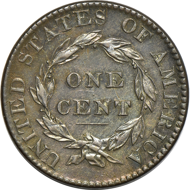 1820 Small Date and an 1822, as described