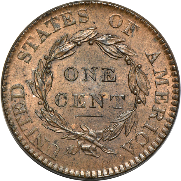 1820 Small Date and an 1822, as described