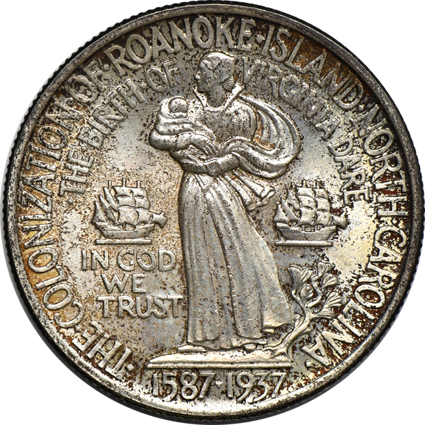 Nine different Silver Commemorative half-dollars