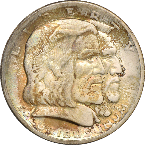 Nine different Silver Commemorative half-dollars