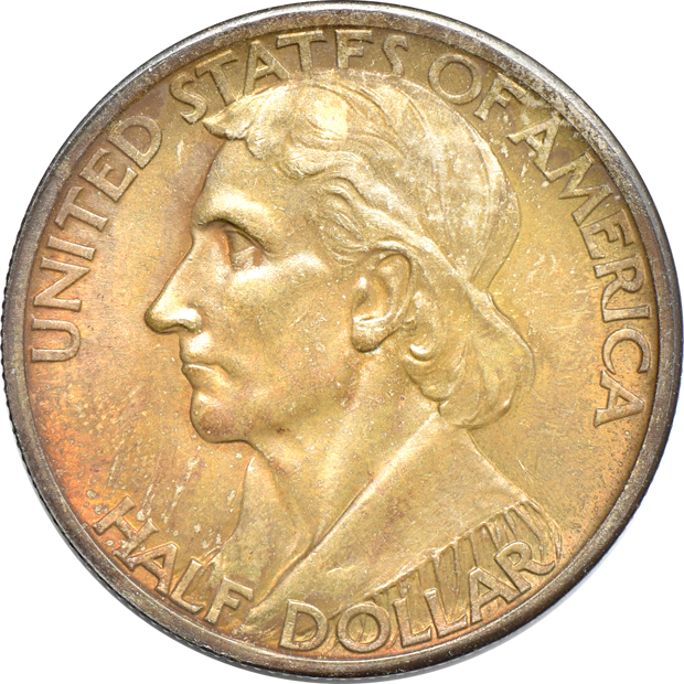 Nine different Silver Commemorative half-dollars