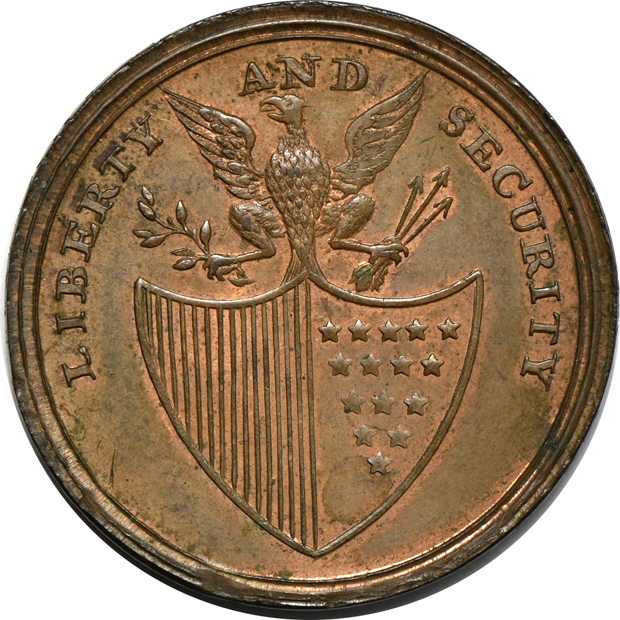 Undated Washington Medal, Liberty & Security
