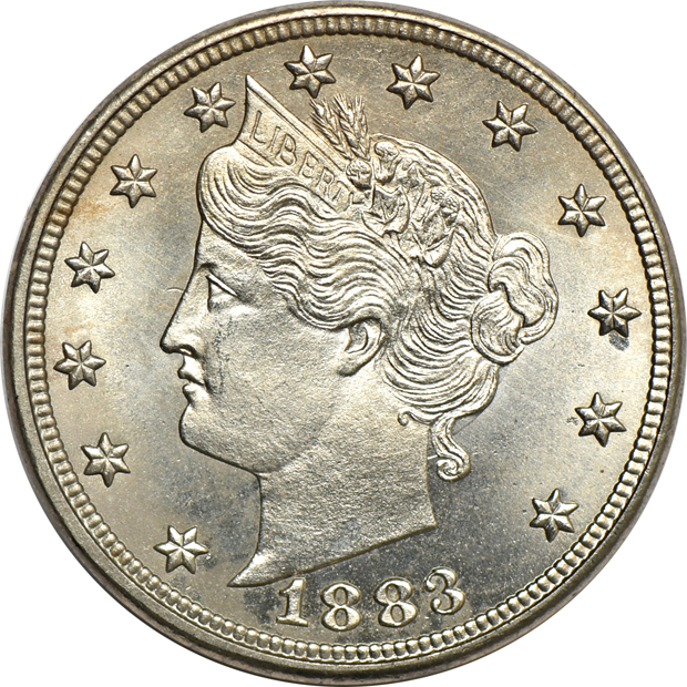 Four Liberty Head nickels