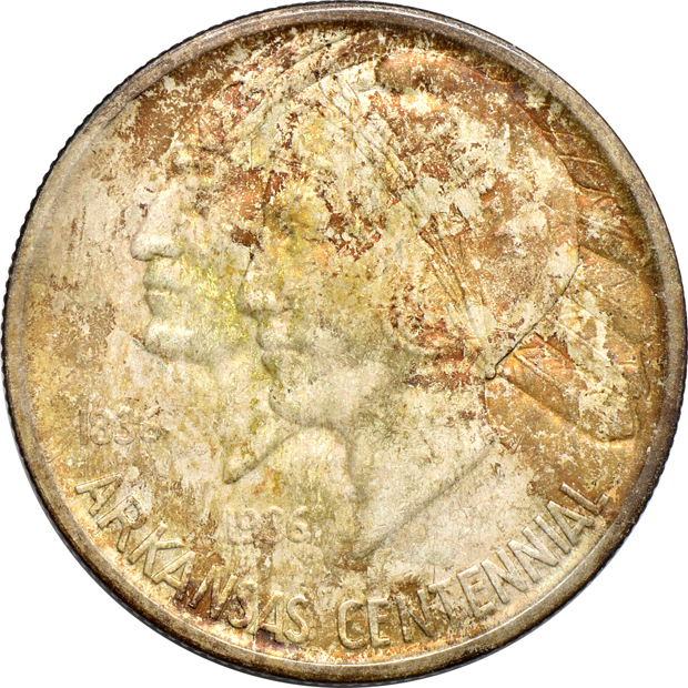 Six Silver Commemorative half-dollars