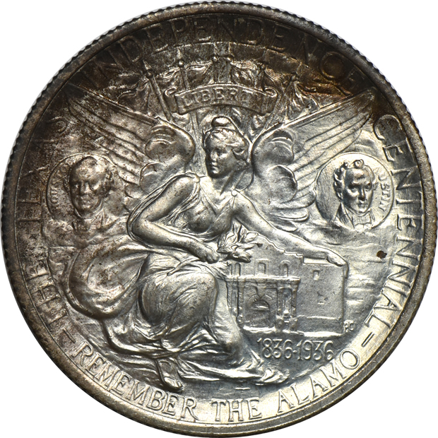 Six Silver Commemorative half-dollars