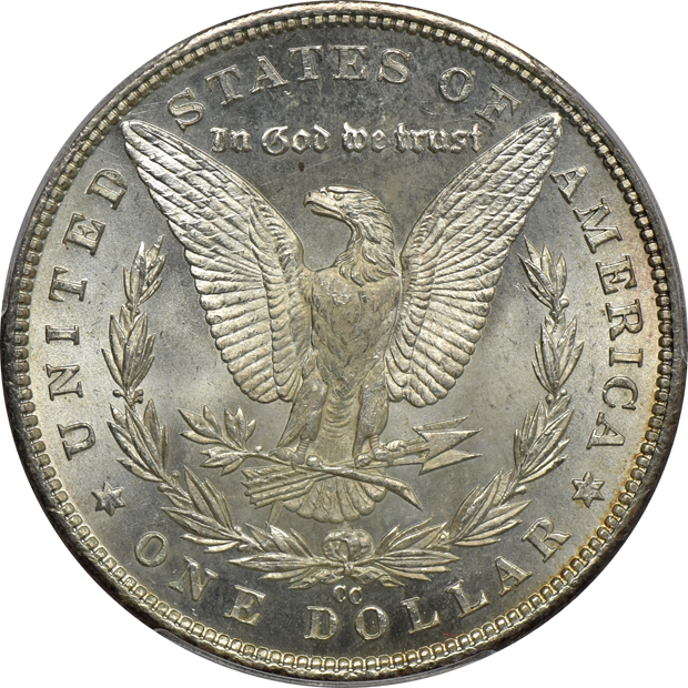 1890-CC Tail Bar PCGS MS-64