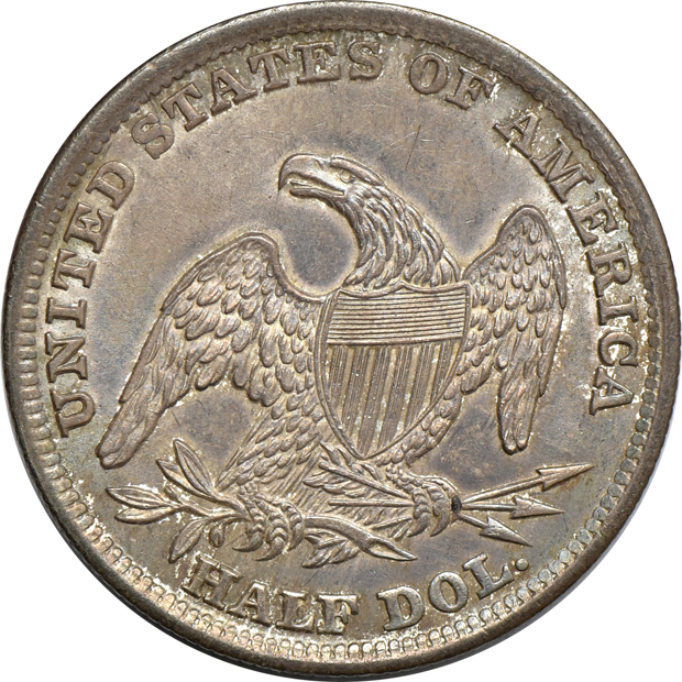 1838 Reeded Edge MS-62