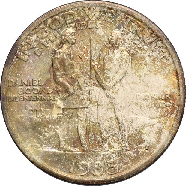 1935-S Boone and a 1936-D Oregon Trail, both GEM