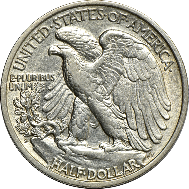 1919-D XF details/cleaned