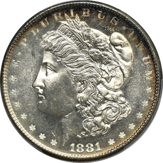Two 1881-S PCGS MS-66