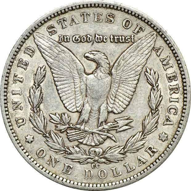 1885-CC XF, 1889-CC VG, 1893-CC F/filed rim