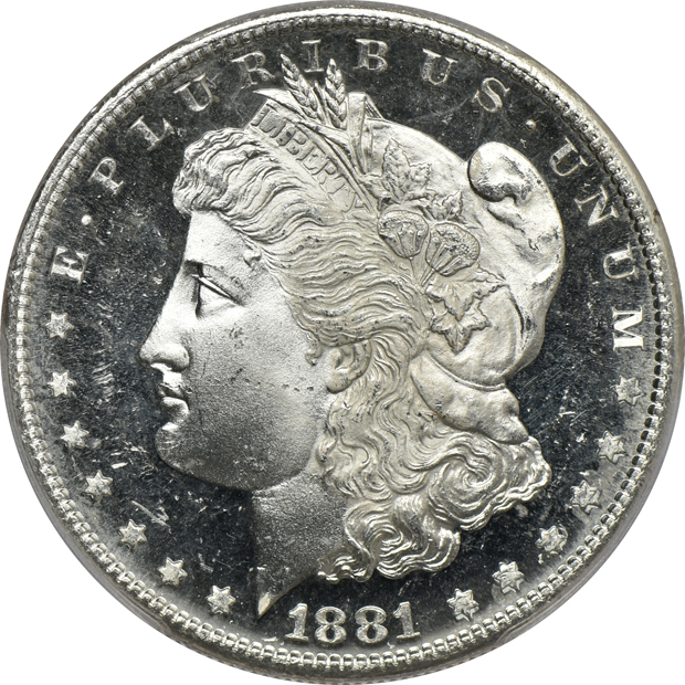 Four 1881-S PCGS MS-65PL